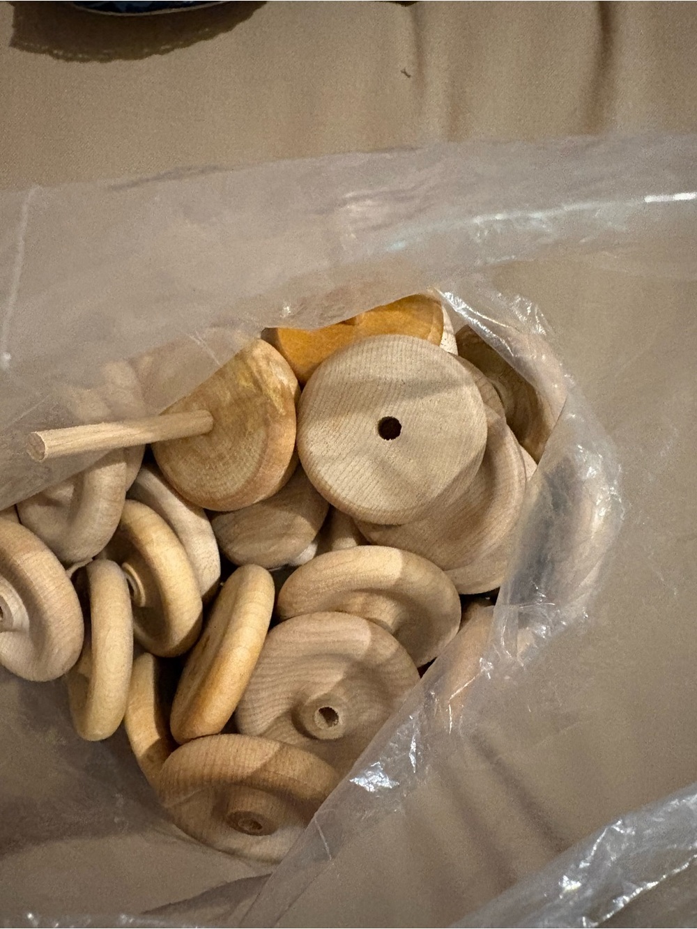 68 Natural Wood Wheels Pack - Light Wood